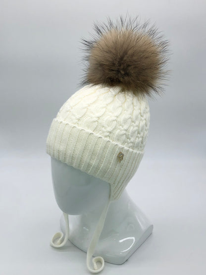 Czapka dla dziewczynki (25 / W84PE)